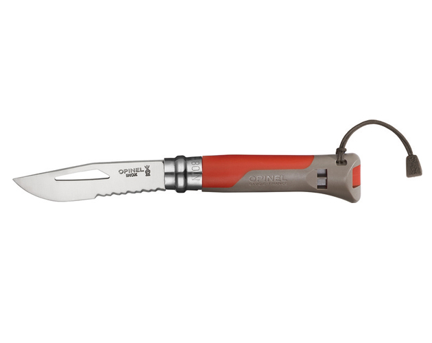 Couteau Opinel Outdoor n°8 Terre/Rouge